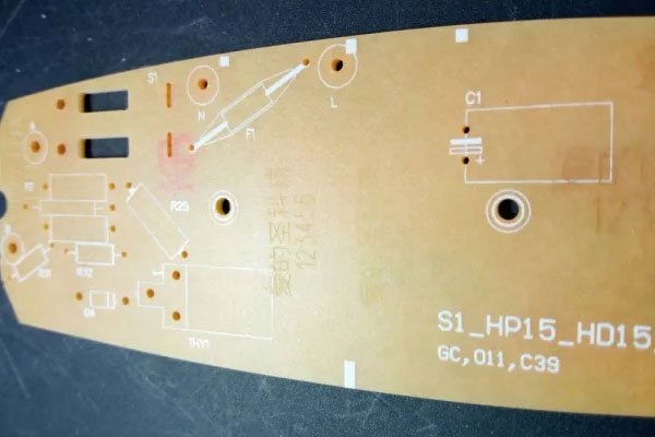 UV laser marking on PCB