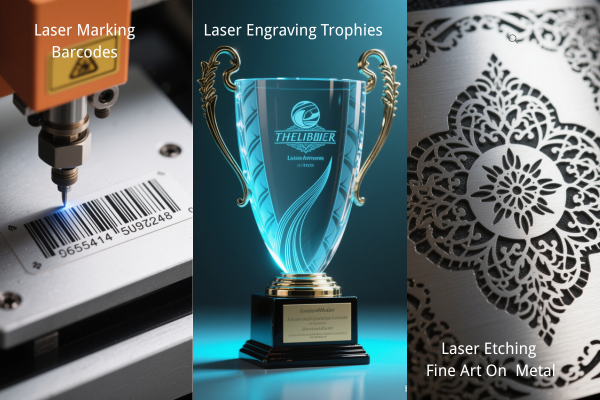 Laser marking, engraving, and etching key differences in process